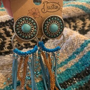 Justin Boots Dreamcatcher Southwestern Earrings